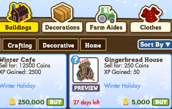 FarmVille Gingerbread House Christmas