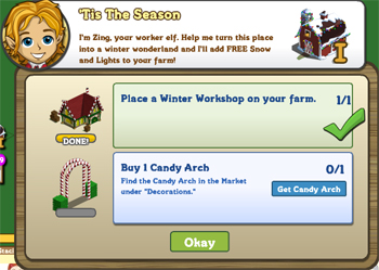 FarmVille goal winter wonderland quest