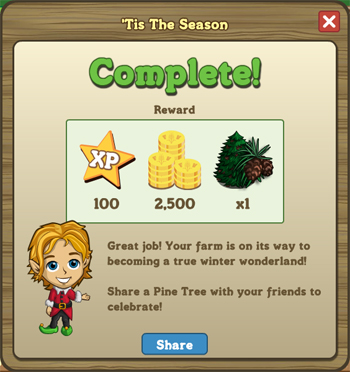 FarmVille goal winter wonderland quest