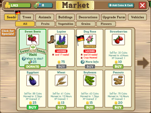 Der FarmVille Markt