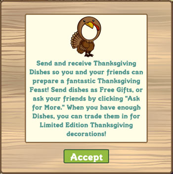 FarmVille thanksgiving basket Erntedank